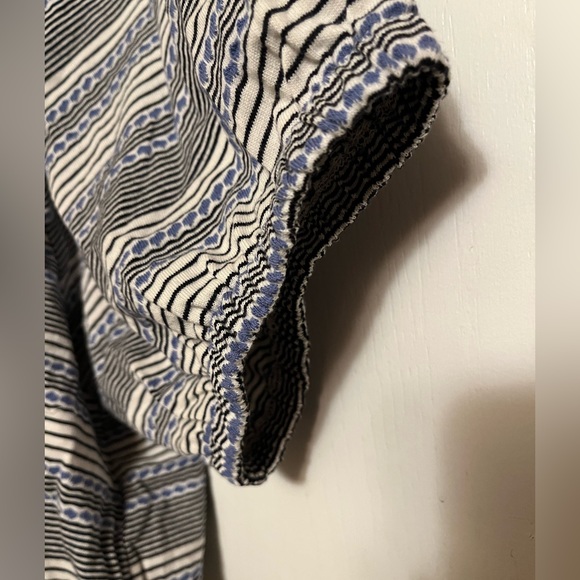 NWT Size XL Madewell Jacquard Keyhole Crop Top in Tranquil Ocean - Picture 11 of 11